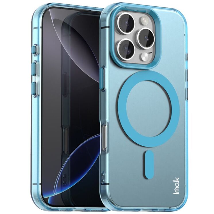 Защитный чехол IMAK Candy Series Magnetic для Apple iPhone 16 Pro - Blue: фото 1 из 9