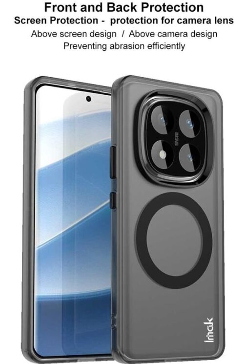 Защитный чехол IMAK Candy Series Magnetic для Xiaomi Redmi Note 14 Pro Plus - Black: фото 9 из 9