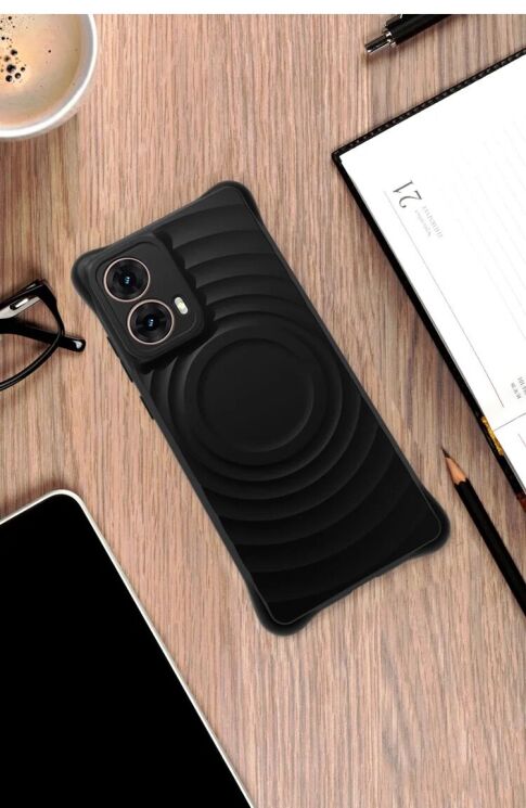 Захисний чохол IMAK Manbo для Motorola Moto G85 - Matte White: фото 10 з 11