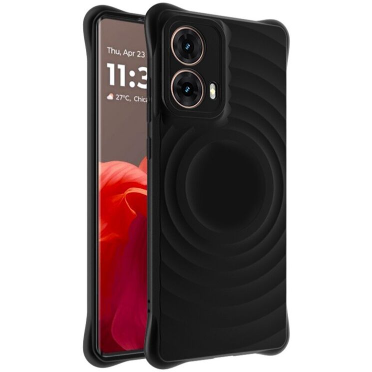 Захисний чохол IMAK Manbo для Motorola Moto G85 - Matte Black: фото 1 з 11