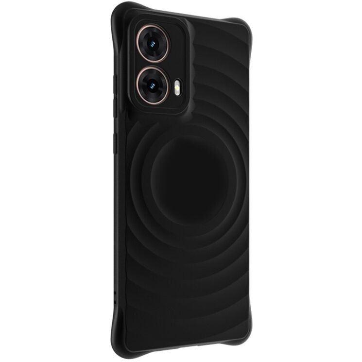 Захисний чохол IMAK Manbo для Motorola Moto G85 - Matte Black: фото 3 з 11
