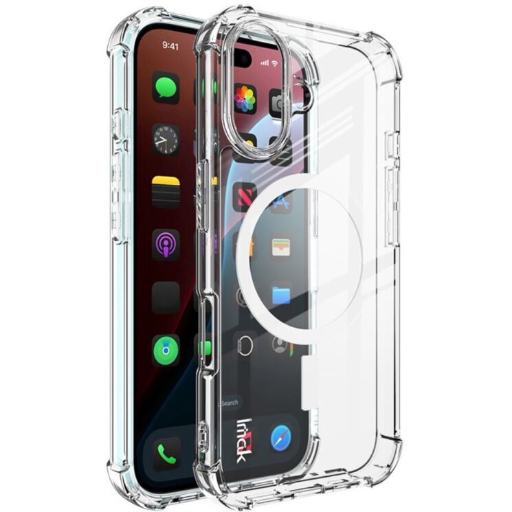 Защитный чехол IMAK Space Shield MagSafe для Apple iPhone 16 - Transparent: фото 1 из 7