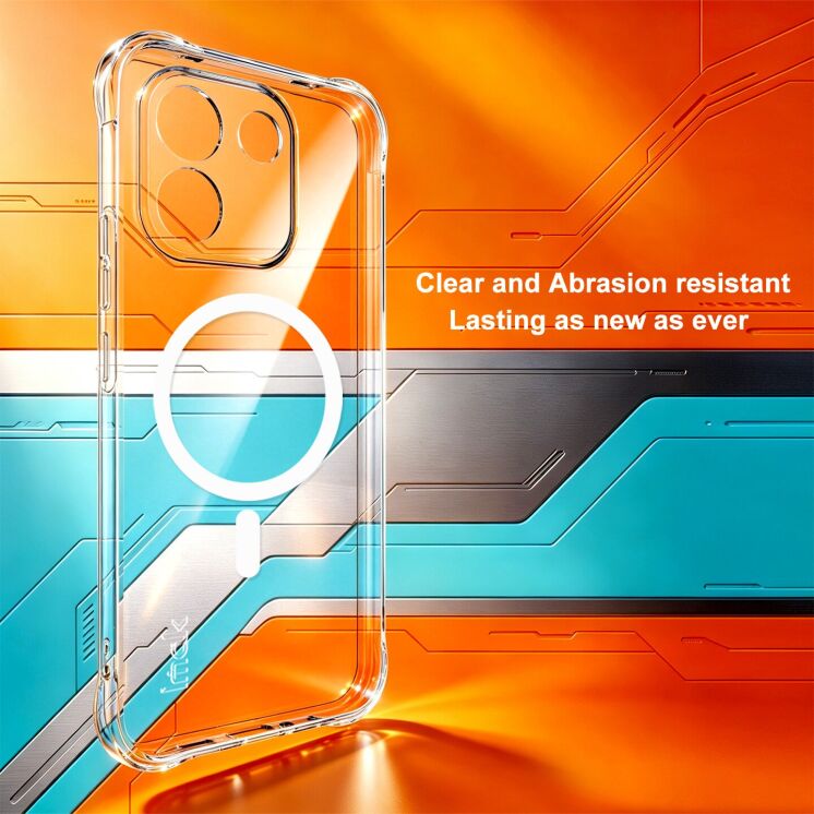 Защитный чехол IMAK Space Shield MagSafe для Xiaomi Redmi Note 17 Pro Max - Transparent: фото 4 из 12