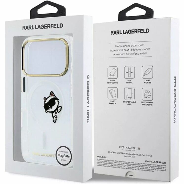 Захисний чохол Karl Lagerfeld Peekaboo Logo MagSafe для iPhone 18 Pro Max / 17 Pro Max (KLHMP18X6HCPSCT) - Transparent (423954T) Захисний чохол Karl Lagerfeld Peekaboo Logo MagSafe для iPhone 18 Pro Max / 17 Pro Max (KLHMP18X6HCPSCT) - Transparent: фото 7 з 7