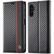 Защитный чехол LC.IMEEKE Carbon Fiber для Samsung Galaxy A55 (A556) - Vertical Stripe (353709B)