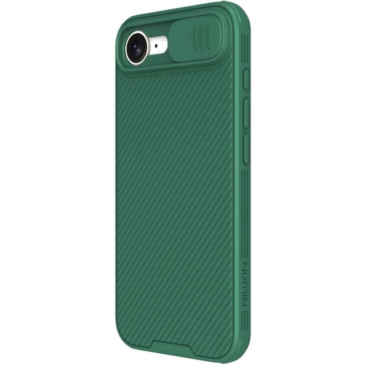 Защитный чехол NILLKIN CamShield Pro для Apple iPhone 16e - Green: фото 2 из 11