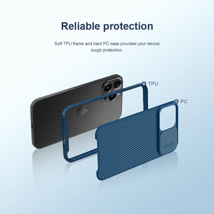 Защитный чехол NILLKIN CamShield Pro Magnetic для Apple iPhone 13 Pro Max - Black: фото 10 из 20