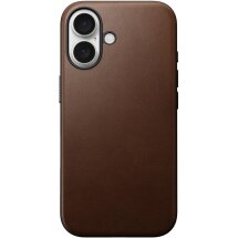 Защитный чехол Nomad Modern Leather Case для Apple iPhone 16 (NM01850885) - Brown: фото 1 из 12