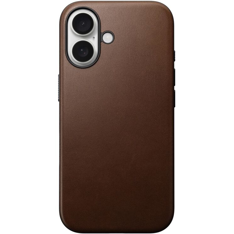 Защитный чехол Nomad Modern Leather Case для Apple iPhone 16 (NM01850885) - Brown: фото 1 из 12