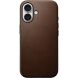 Защитный чехол Nomad Modern Leather Case для Apple iPhone 16 (NM01850885) - Brown (366461Z). Фото 4 из 12