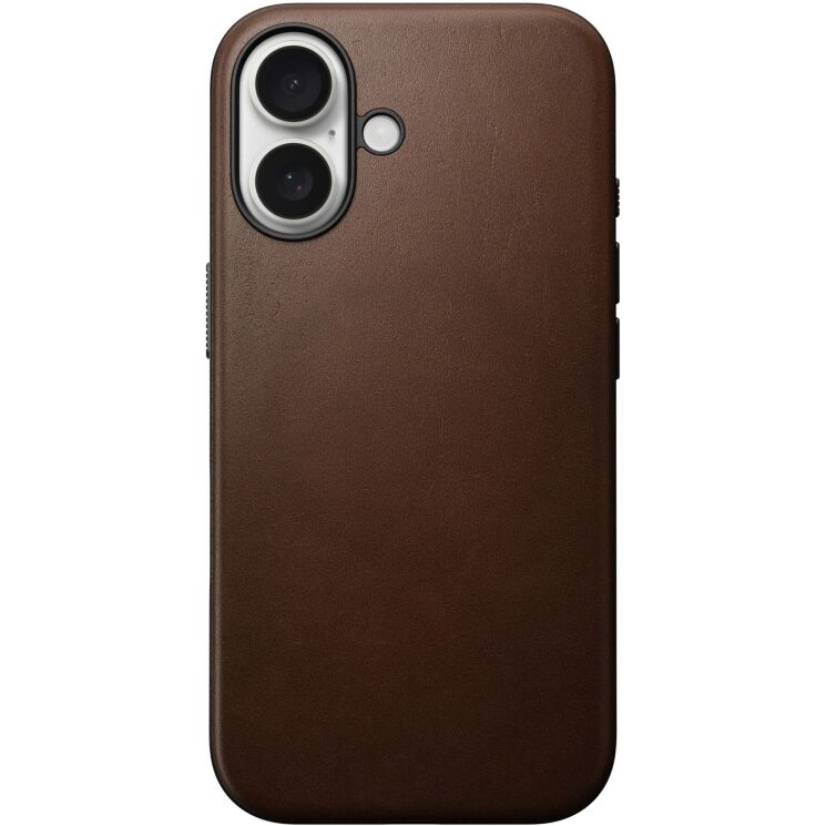 Защитный чехол Nomad Modern Leather Case для Apple iPhone 16 (NM01850885) - Brown: фото 4 из 12