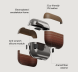 Захисний чохол Pitaka Aramid Fiber Case для Apple AirPods 4 (APM2404) - Black / Grey (Twill) (364452B). Фото 4 з 9
