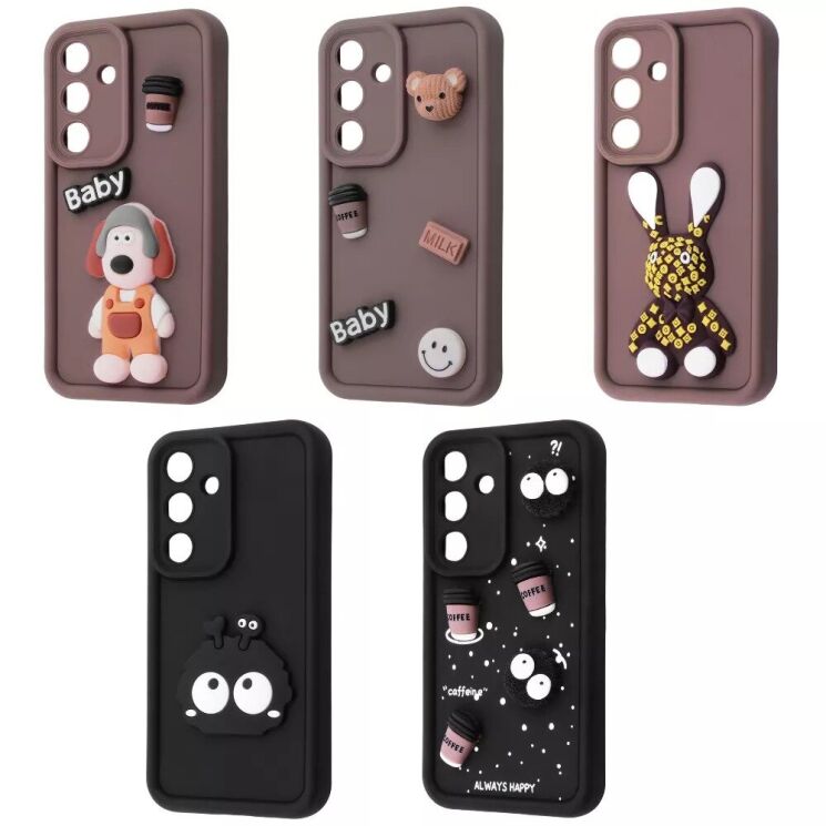 Защитный чехол Pretty Things Case для Samsung Galaxy S25 Plus (S936) - Brown / Rabbit: фото 2 из 6
