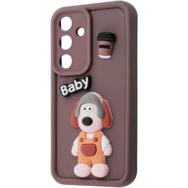 Защитный чехол Pretty Things Case для Samsung Galaxy S25 Plus (S936) - Brown / Baby: фото 1 из 6