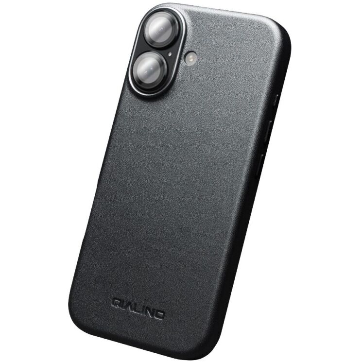 Защитный чехол QIALINO Classic Cover (with MagSafe Support) для Apple iPhone 17 - Black: фото 5 из 14