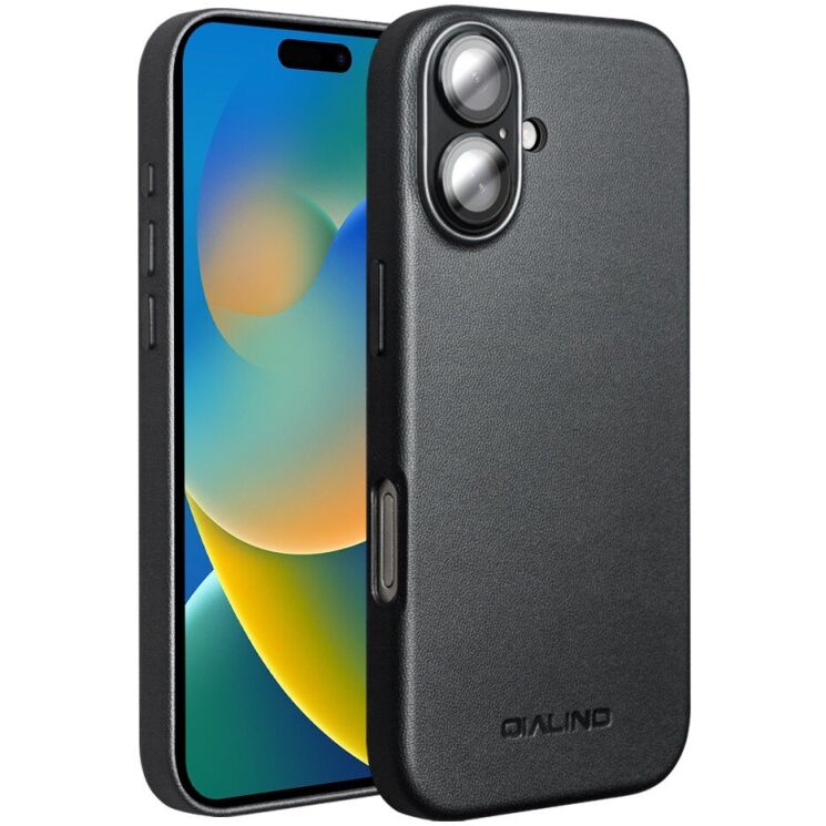Защитный чехол QIALINO Classic Cover (with MagSafe Support) для Apple iPhone 17 - Black: фото 1 из 14