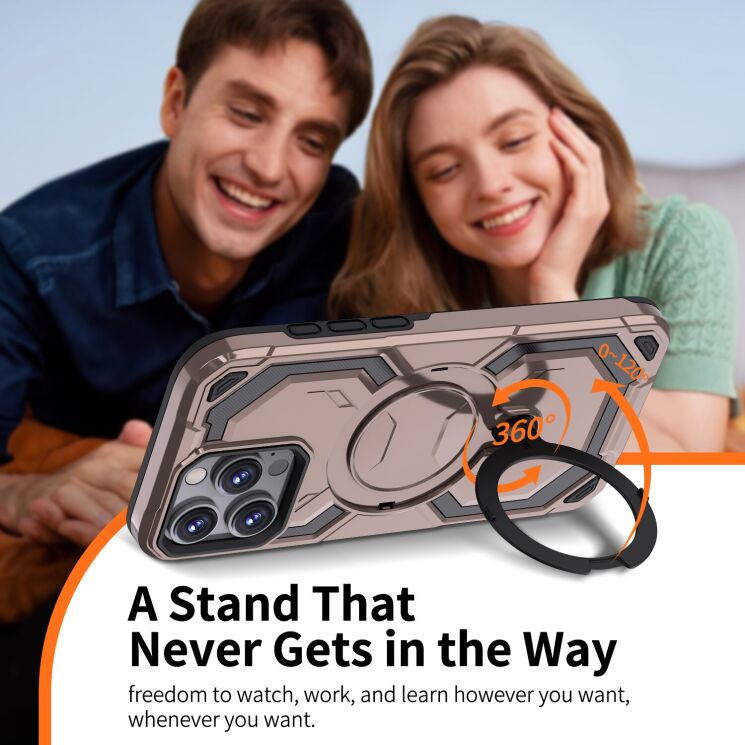 Защитный чехол Reframe Hybrid Magnetic для iPhone 16 Pro Max - Black: фото 6 из 7