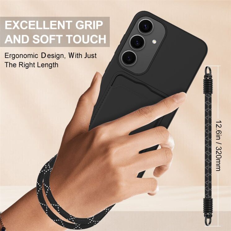 Захисний чохол Reframe Silicone Holder для Samsung Galaxy S25 Plus (S936) - Black: фото 3 з 7