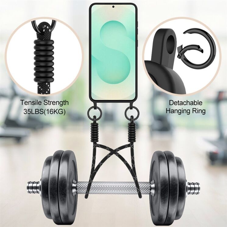 Захисний чохол Reframe Silicone Holder для Samsung Galaxy S25 Plus (S936) - Black: фото 4 з 7
