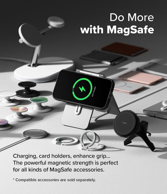Защитный чехол Ringke Fusion Bold MagSafe для Apple iPhone 16 Pro (8800274962538) - Black: фото 6 из 15