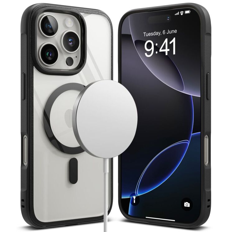 Защитный чехол Ringke Fusion Bold MagSafe для Apple iPhone 16 Pro (8800274962538) - Black: фото 1 из 15