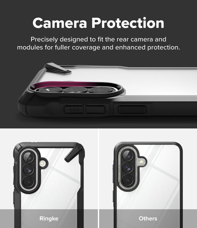 Захисний чохол Ringke Fusion X для Samsung Galaxy A57 (A576) 8800328818071 - Camo Black: фото 8 з 15