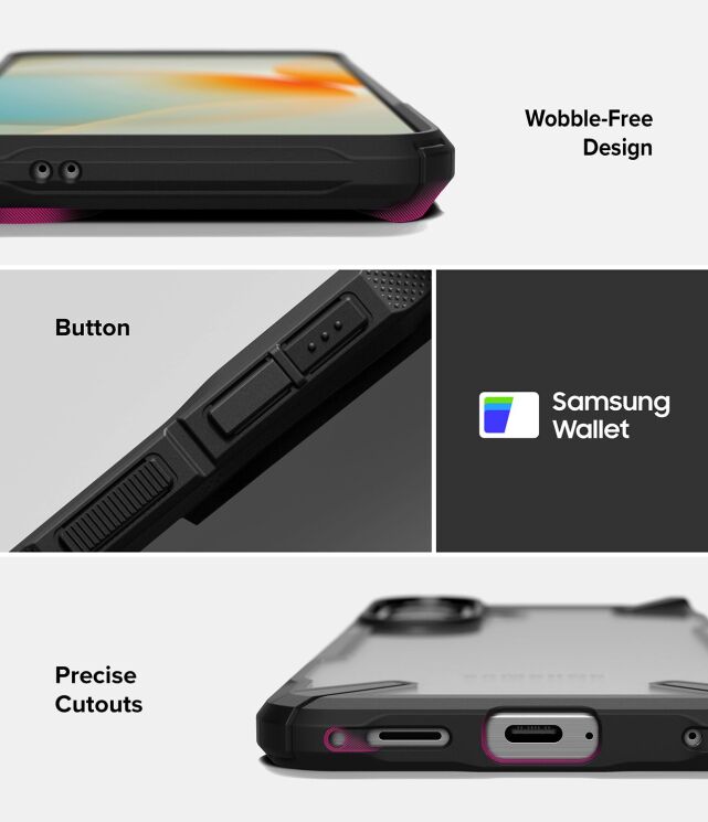 Захисний чохол Ringke Fusion X для Samsung Galaxy A57 (A576) 8800328818071 - Camo Black: фото 12 з 15