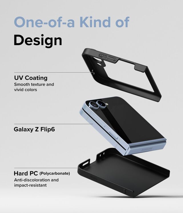 Защитный чехол Ringke Slim для Samsung Galaxy Flip 6 (8809961787614) - Black: фото 12 из 18