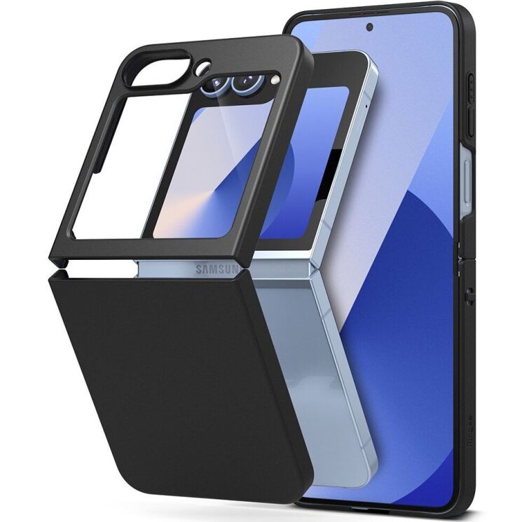 Защитный чехол Ringke Slim для Samsung Galaxy Flip 6 (8809961787614) - Black: фото 2 из 18