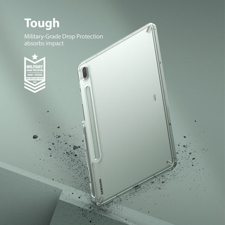 Защитный чехол Ringke T Fusion для Samsung Galaxy Tab S7 FE (T730/T736) 8809818847010 - Clear (252242C) Защитный чехол Ringke T Fusion для Samsung Galaxy Tab S7 FE (T730/T736) 8809818847010 - Clear: фото 4 из 9
