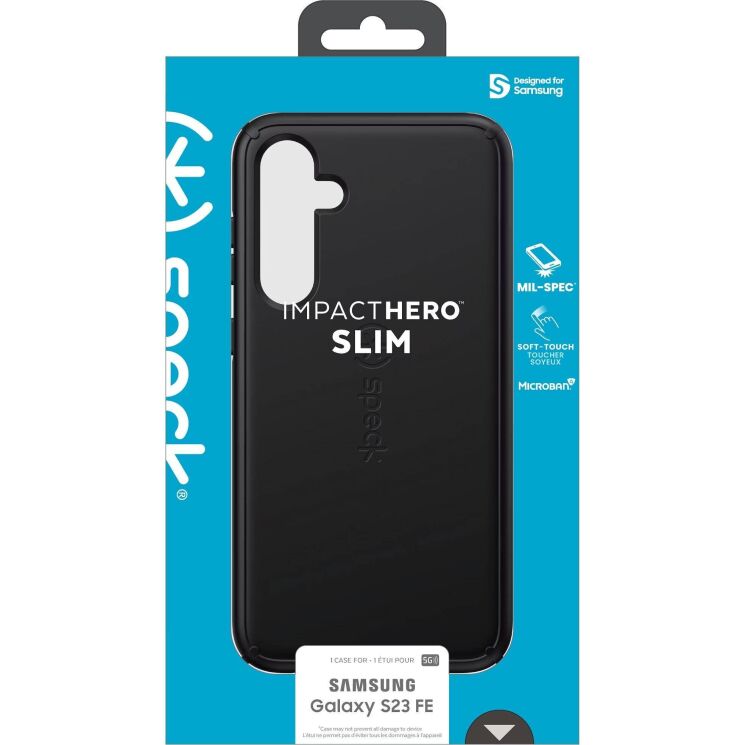 Защитный чехол Speck Impact Hero Slim для Samsung Galaxy S23 FE (150588-1041) - Black (375131B) Защитный чехол Speck Impact Hero Slim для Samsung Galaxy S23 FE (150588-1041) - Black: фото 7 из 7