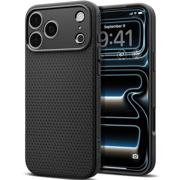 Захисний чохол Spigen Liquid Air для iPhone 18 Pro (ACS12149) - Matte Black: фото 1 з 12