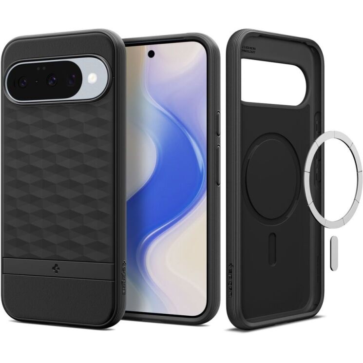 Захисний чохол Spigen (SGP) Caseology Parallax (MagFit) by Spigen для Google Pixel 10 / 10 Pro (ACS09708) - Matte Black: фото 1 з 17