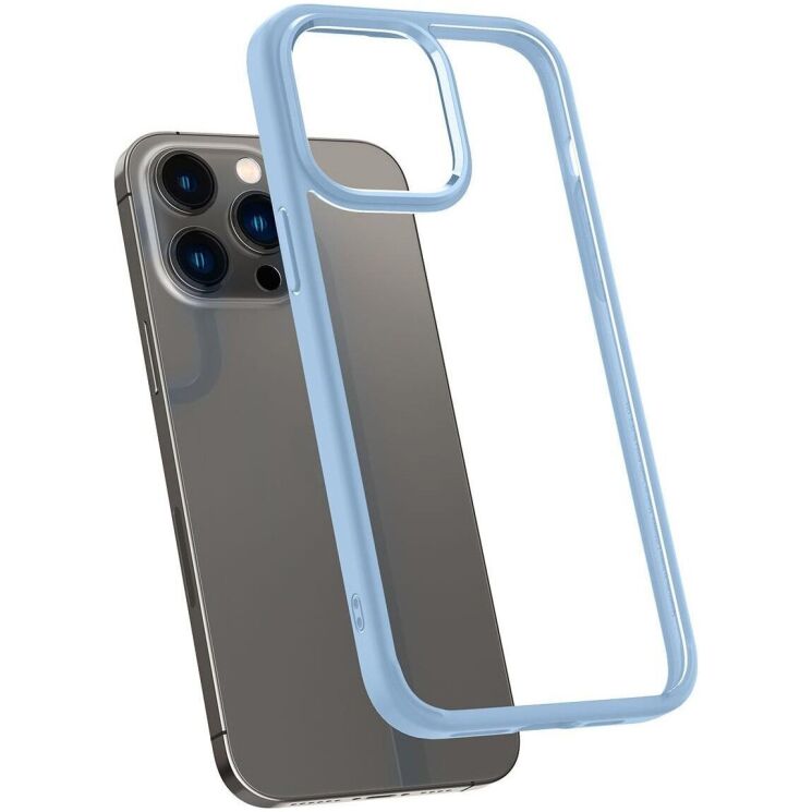 Захисний чохол Spigen (SGP) Crystal Hybrid для Apple iPhone 14 Pro Max - Sierra Blue: фото 3 з 7