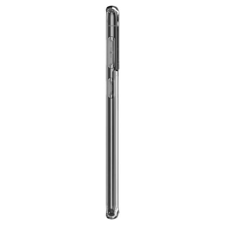 Защитный чехол Spigen (SGP) Crystal Hybrid для Samsung Galaxy S21 (G991) - Crystal Clear: фото 7 из 8