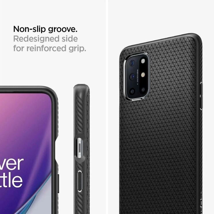 Защитный чехол Spigen (SGP) Liquid Air для OnePlus 8T - Matte Black: фото 10 из 14