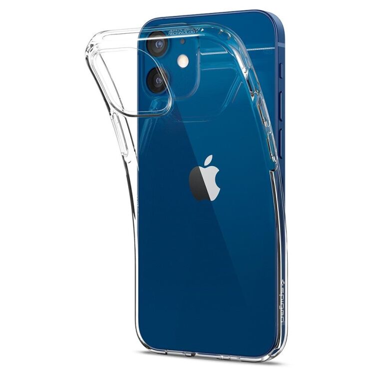 Защитный чехол Spigen (SGP) Liquid Crystal для AppleiPhone 12 mini - Crystal Clear: фото 6 из 14
