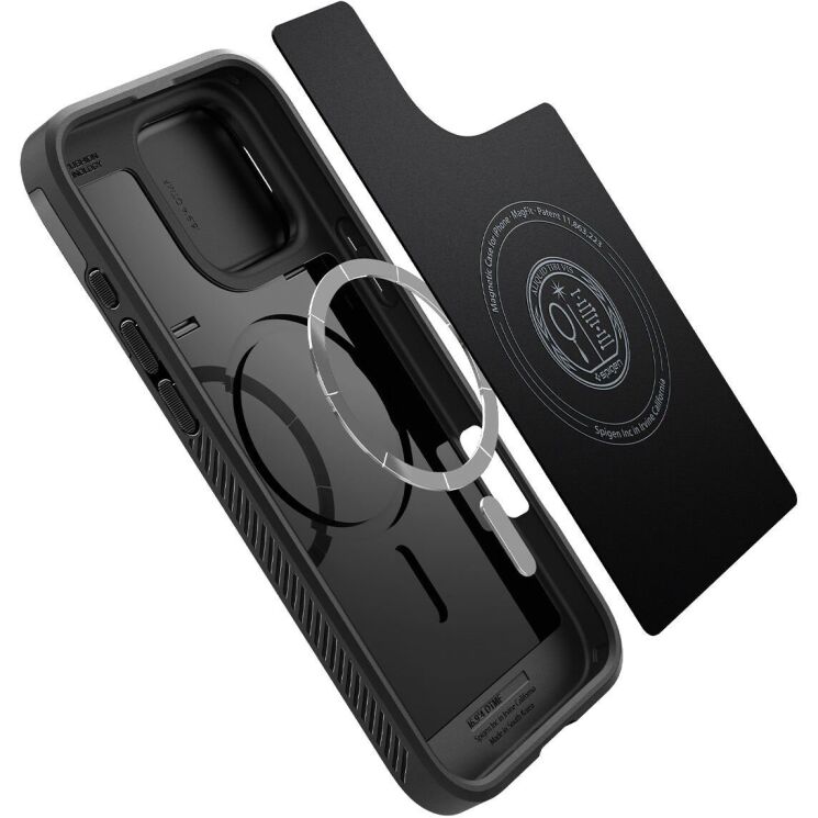 Захисний чохол Spigen (SGP) Optik Armor (MagFit) для Apple iPhone 16 Pro Max - Black: фото 5 з 16