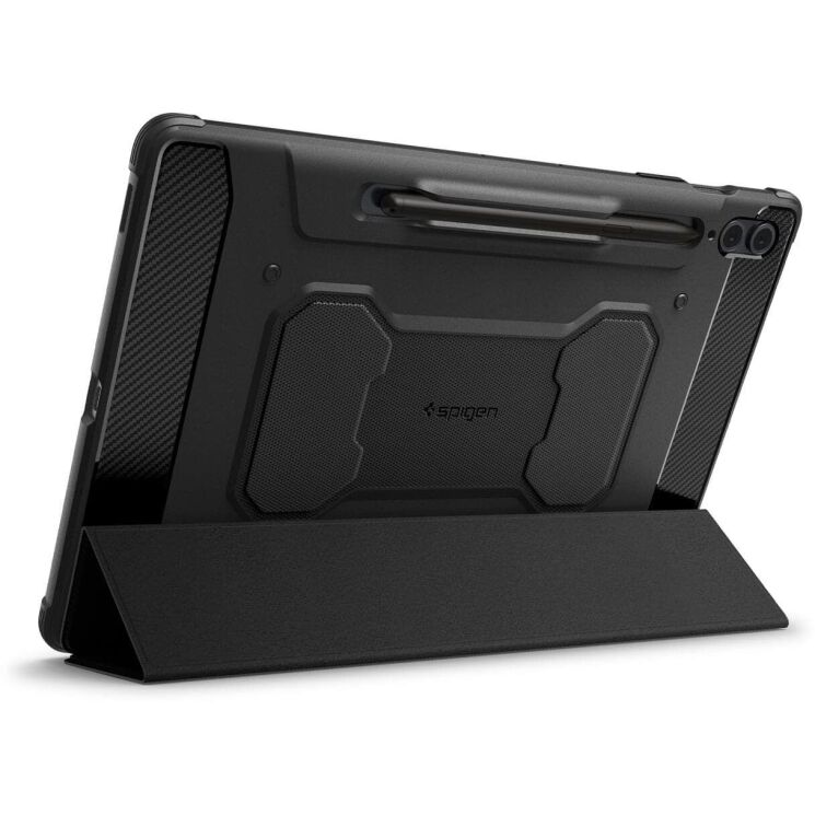 Защитный чехол Spigen (SGP) Rugged Armor Pro для Samsung Galaxy Tab S9 FE Plus (X610/616) - Black: фото 8 из 12