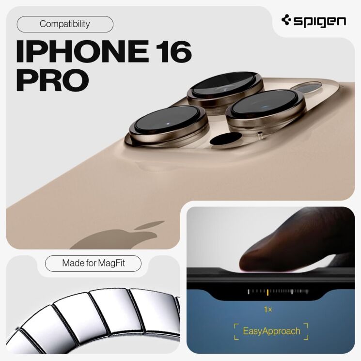Защитный чехол Spigen (SGP) Tough Armor (MagFit) для Apple iPhone 16 Pro - Abyss Green: фото 10 из 15