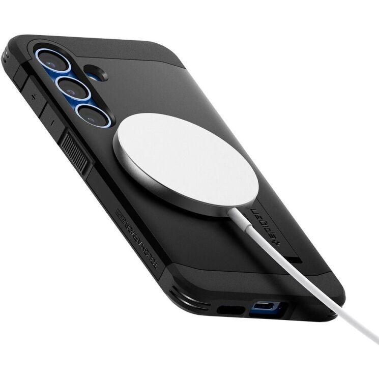 Защитный чехол Spigen (SGP) Tough Armor (MagFit) для Samsung Galaxy S25 Plus (S936) ACS08987 - Black: фото 3 из 20