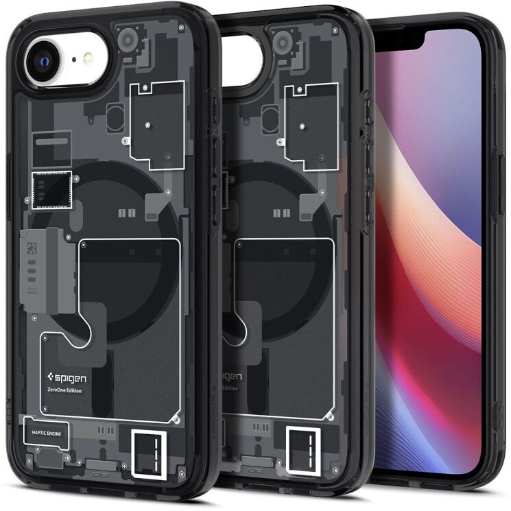 Защитный чехол Spigen (SGP) Ultra Hybrid Zero One (MagFit) для Apple iPhone 16e (ACS09141) - One Black: фото 1 из 16