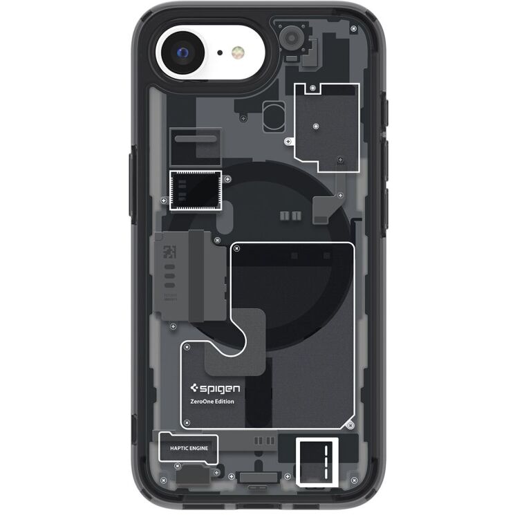 Защитный чехол Spigen (SGP) Ultra Hybrid Zero One (MagFit) для Apple iPhone 16e (ACS09141) - One Black: фото 2 из 16
