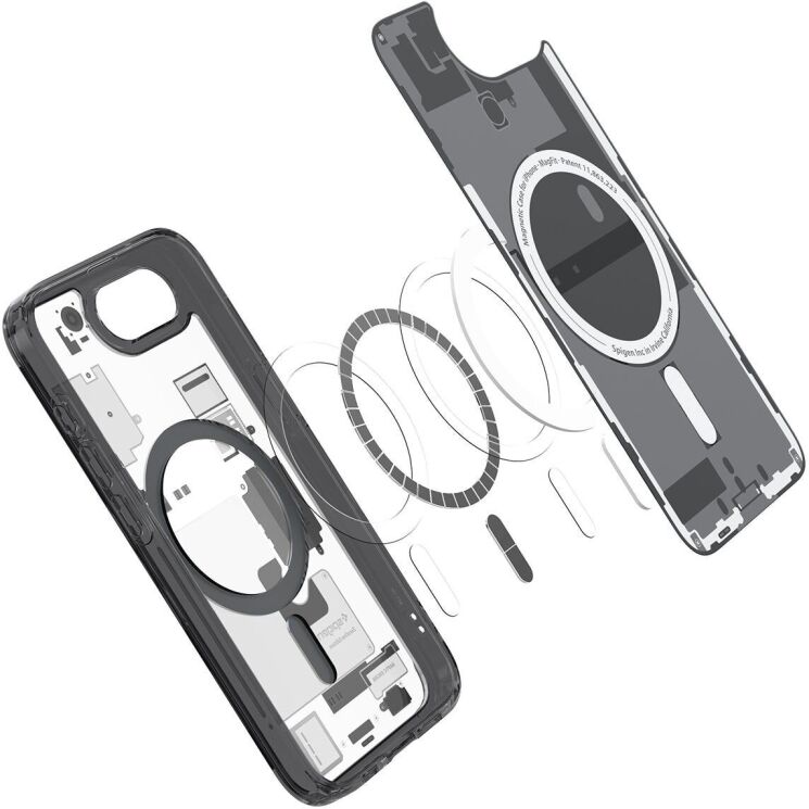 Защитный чехол Spigen (SGP) Ultra Hybrid Zero One (MagFit) для Apple iPhone 16e (ACS09141) - One Black: фото 4 из 16