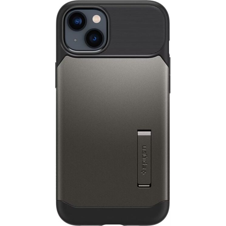 Захисний чохол Spigen Slim Armor для iPhone 14 (ACS04684) - Gunmetal: фото 4 з 6