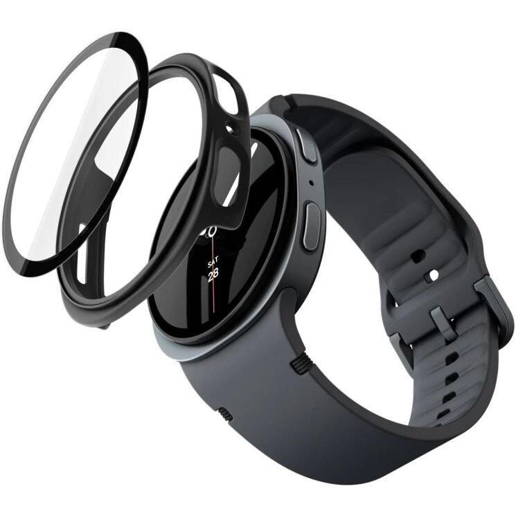 Защитный чехол Spigen Thin Fit 360 (FW) для Samsung Galaxy Watch 9 (44mm) / Watch 8 (44mm) ACS11602 - Black: фото 6 из 11