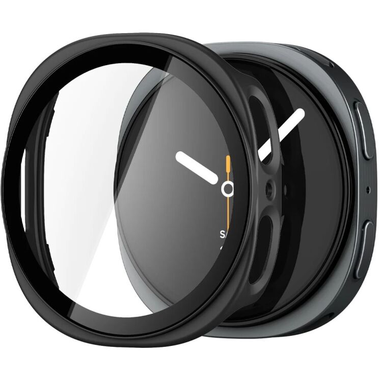 Защитный чехол Spigen Thin Fit 360 (FW) для Samsung Galaxy Watch 9 (44mm) / Watch 8 (44mm) ACS11602 - Black: фото 1 из 11