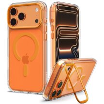 Захисний чохол Spigen Ultra Hybrid Optik S (MagFit) для iPhone 18 Pro / 17 Pro (ACS11923) - Clear / Orange: фото 1 з 12