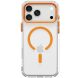 Захисний чохол Spigen Ultra Hybrid Optik S (MagFit) для iPhone 18 Pro / 17 Pro (ACS11923) - Clear / Orange (440110CO). Фото 3 з 12