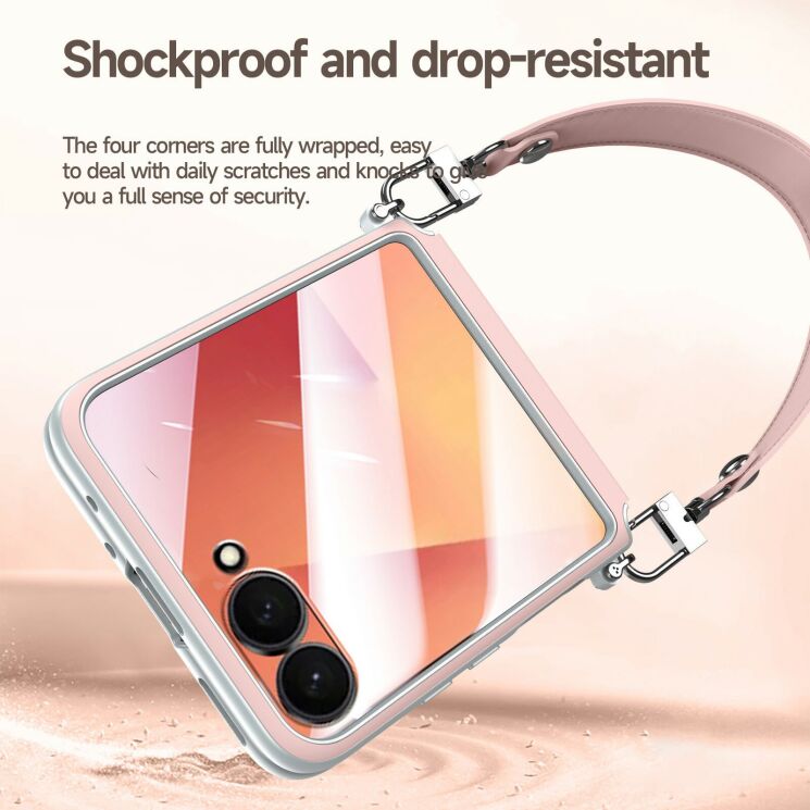 Защитный чехол SULADA Crossbody Case для Samsung Galaxy Flip 8 - Purple: фото 5 из 6